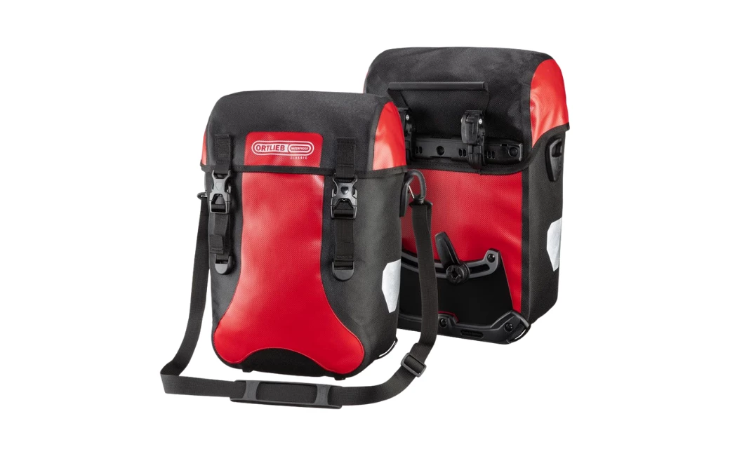 Paire De Sacoche De Voyage Ortlieb Sport-Packer Classic 2x15L Rouge/Noir 1 Paire De Sacoche De Voyage Ortlieb Sport-Packer Classic 2x15L Rouge/Noir