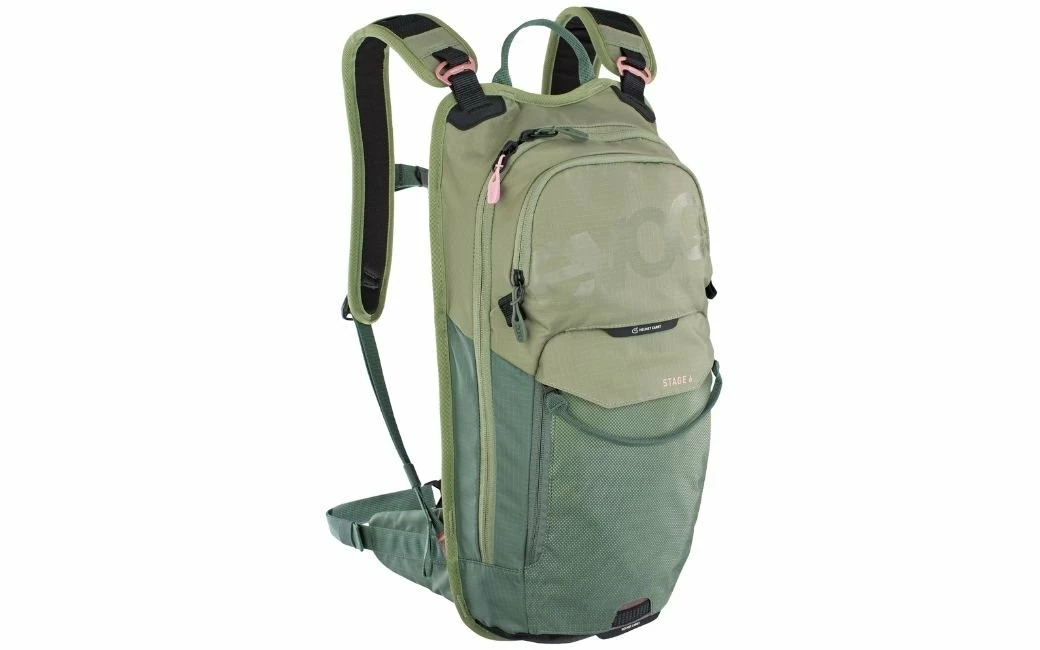Sac à Dos EVOC Stage 6L Vert Olive + Poche à Eau 2L 1 Sac à Dos EVOC Stage 6L Vert Olive + Poche à Eau 2L