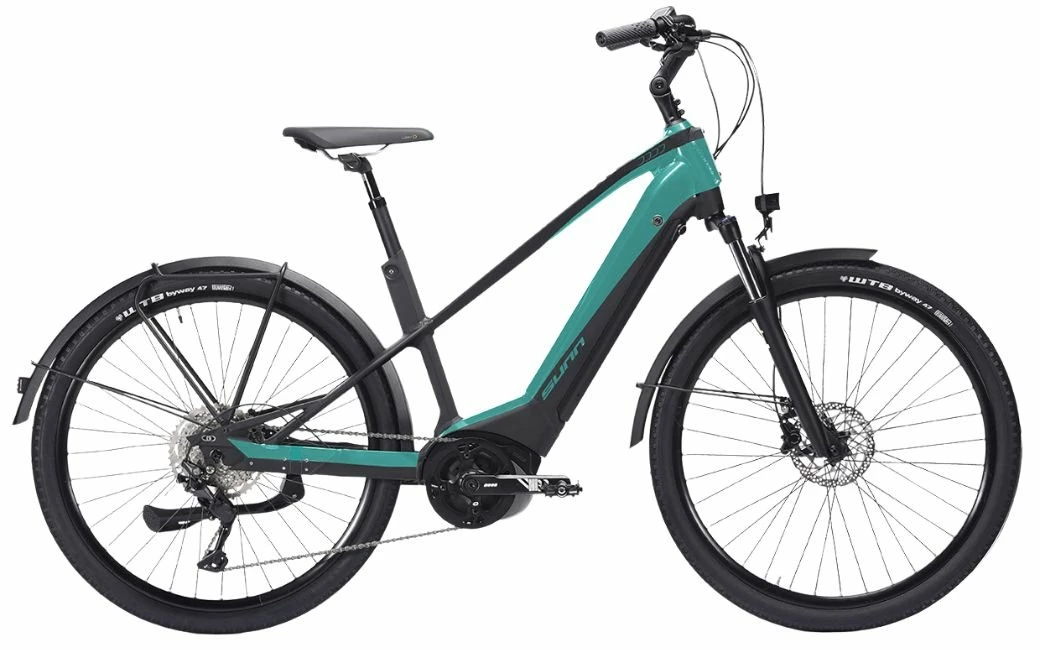 VTC Sunn Urb Sleek Vert/Noir 400Wh Femme - 2022 1 VTC Sunn Urb Sleek Vert/Noir 400Wh Femme - 2022